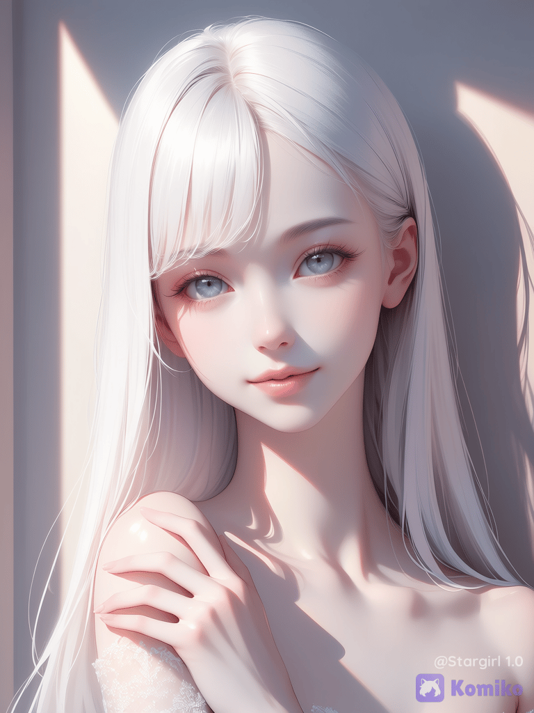 Albino girl