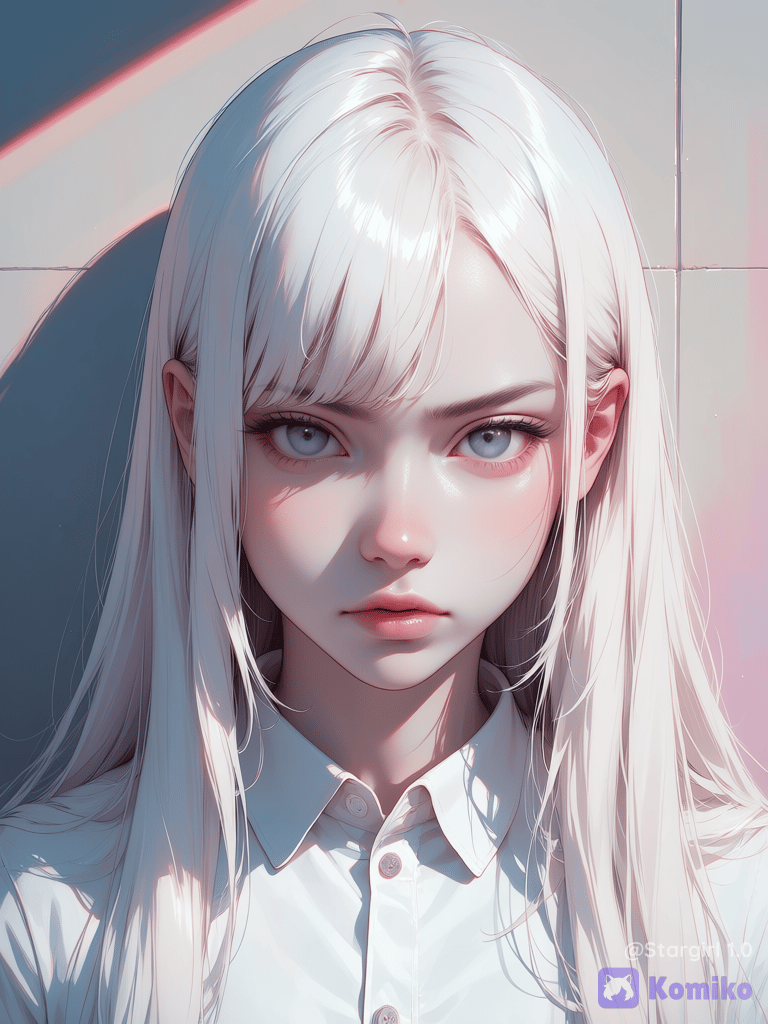 Albino girl