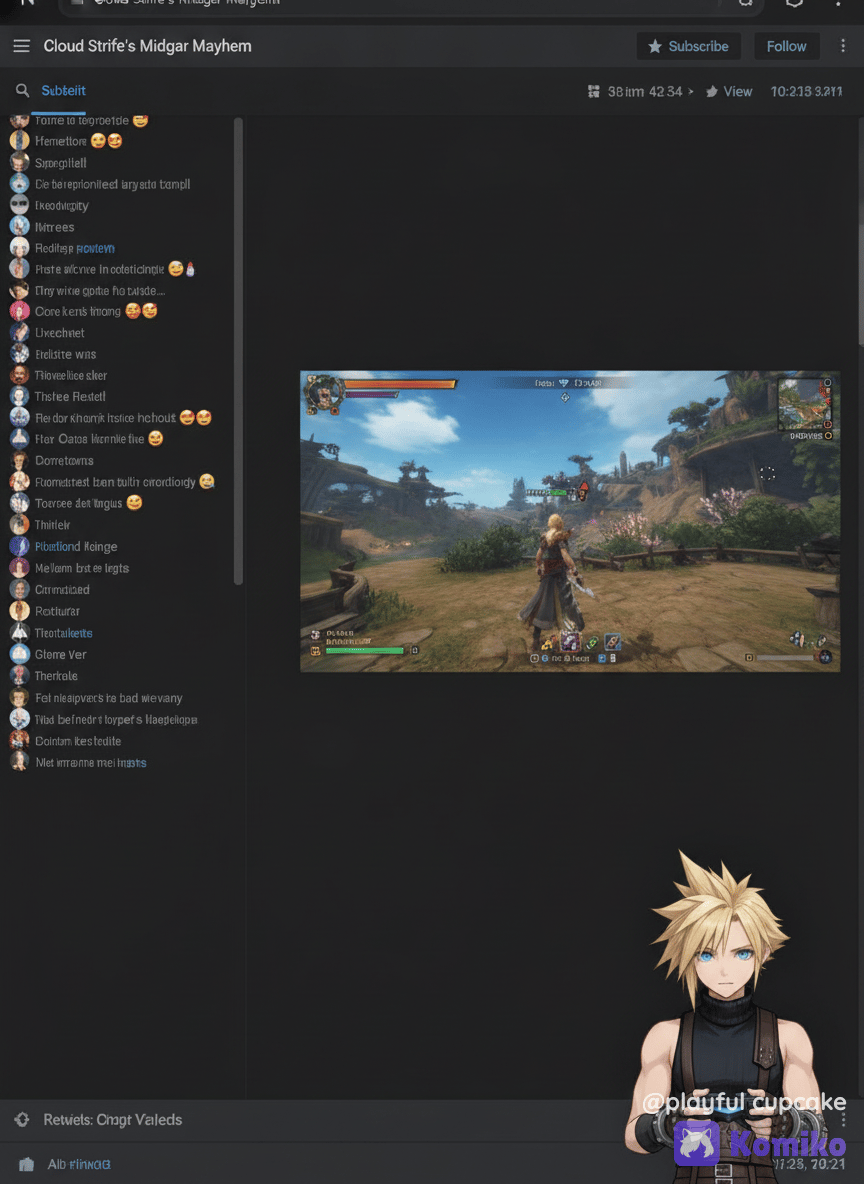 Cloud Strife becomes a VTuber!