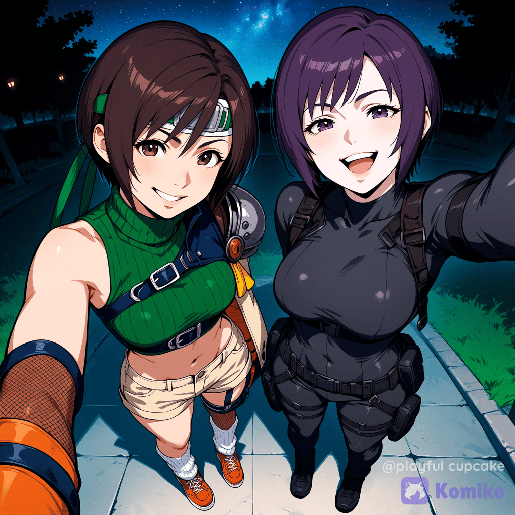 Yuffie Kisaragi and Motoko Kusanagi