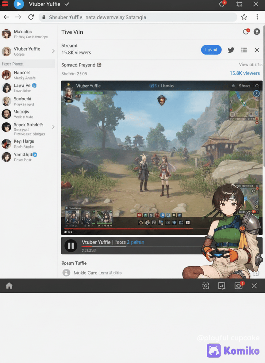 Yuffie Kisaragi becomes a VTuber!