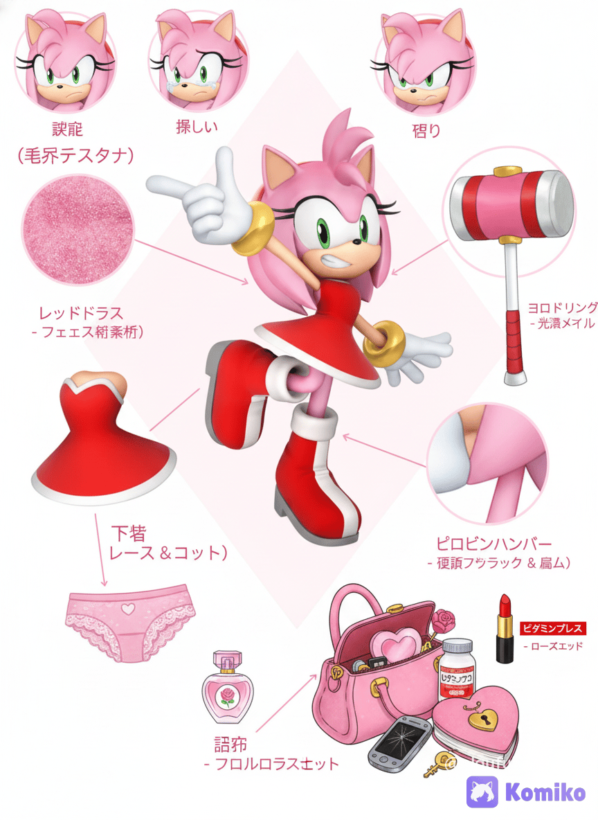Amy Rose's character breakdown