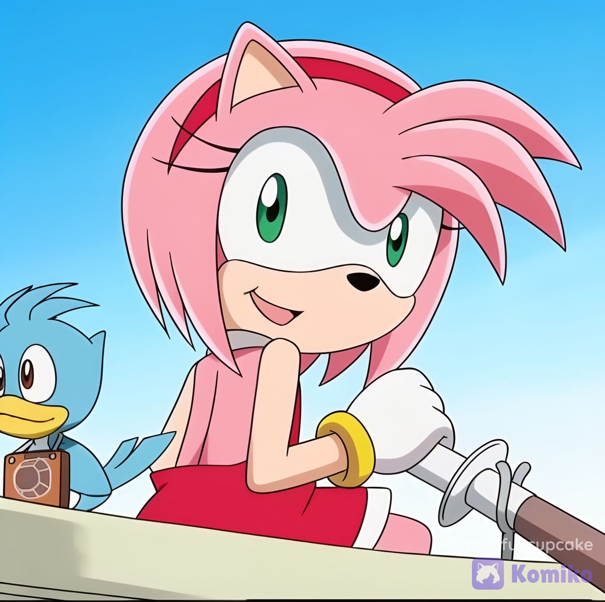 Amy Rose on the boat