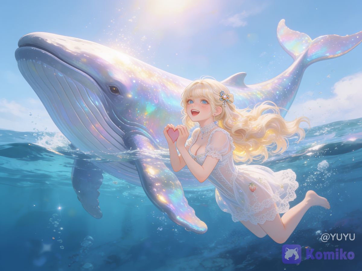 Swimming happily