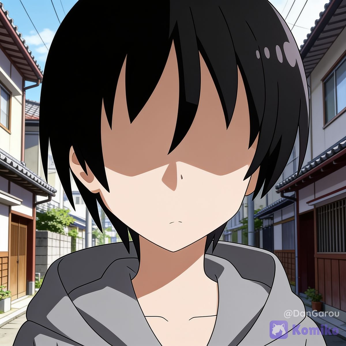 Um personagem de anime