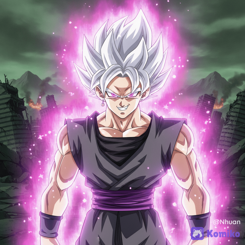 Goku aura hồng siêu ngầu ✨