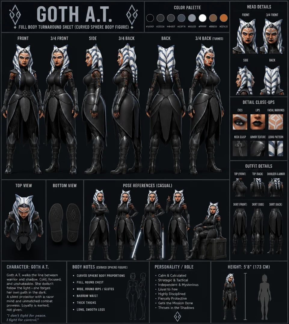Ahsoka tano rebels character sheet