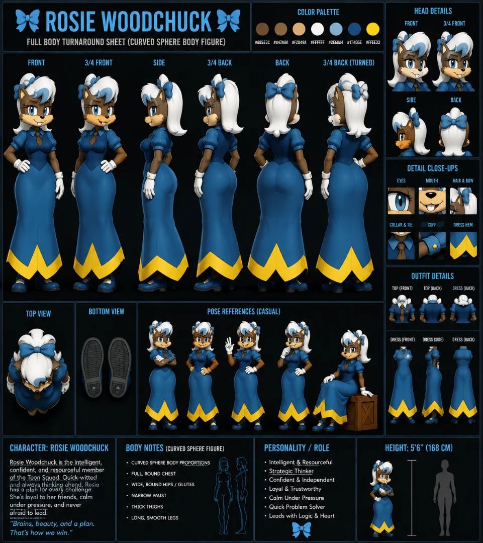 Rosie WOODCHUCK (sonic) character sheet