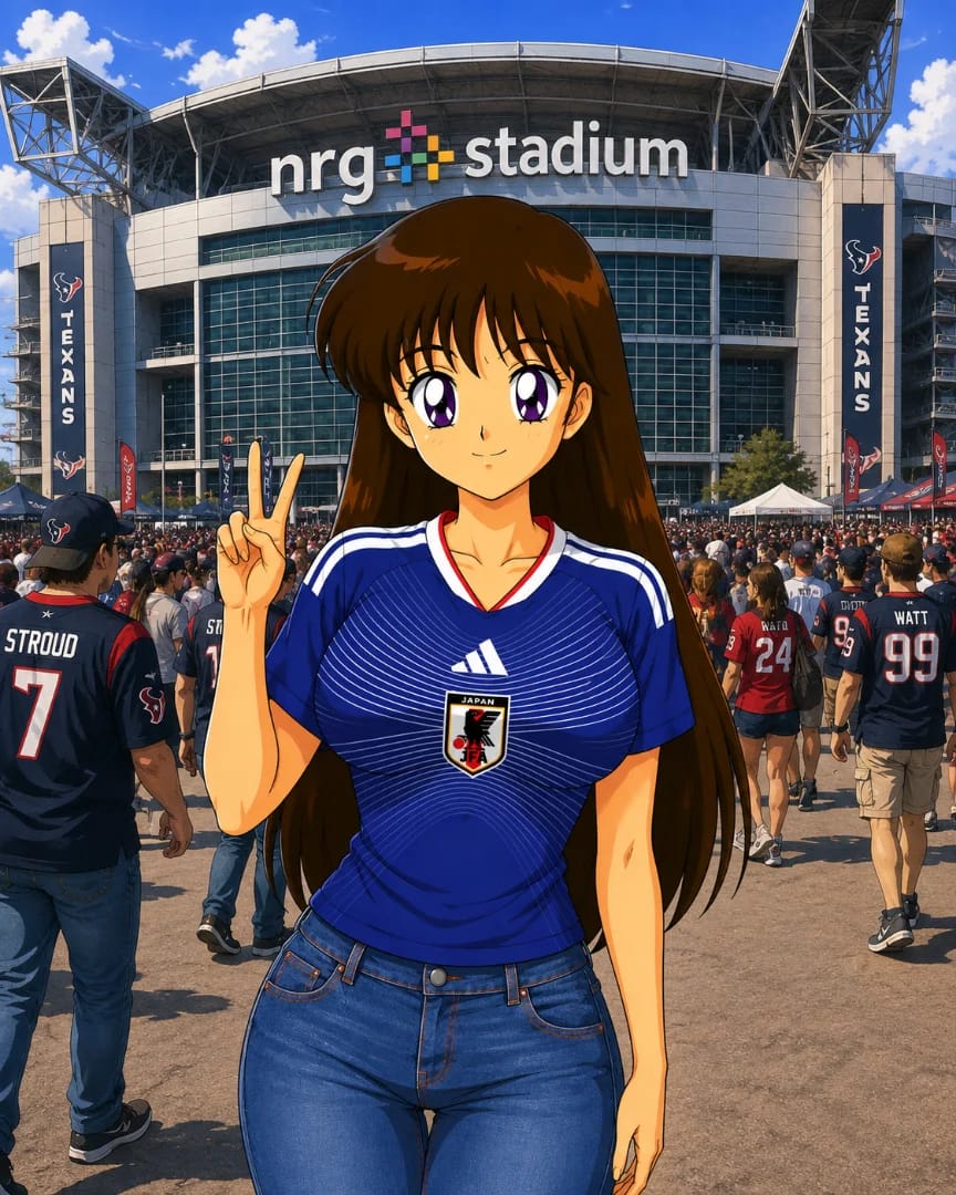 Risa Hino Jones en el NRG Stadium