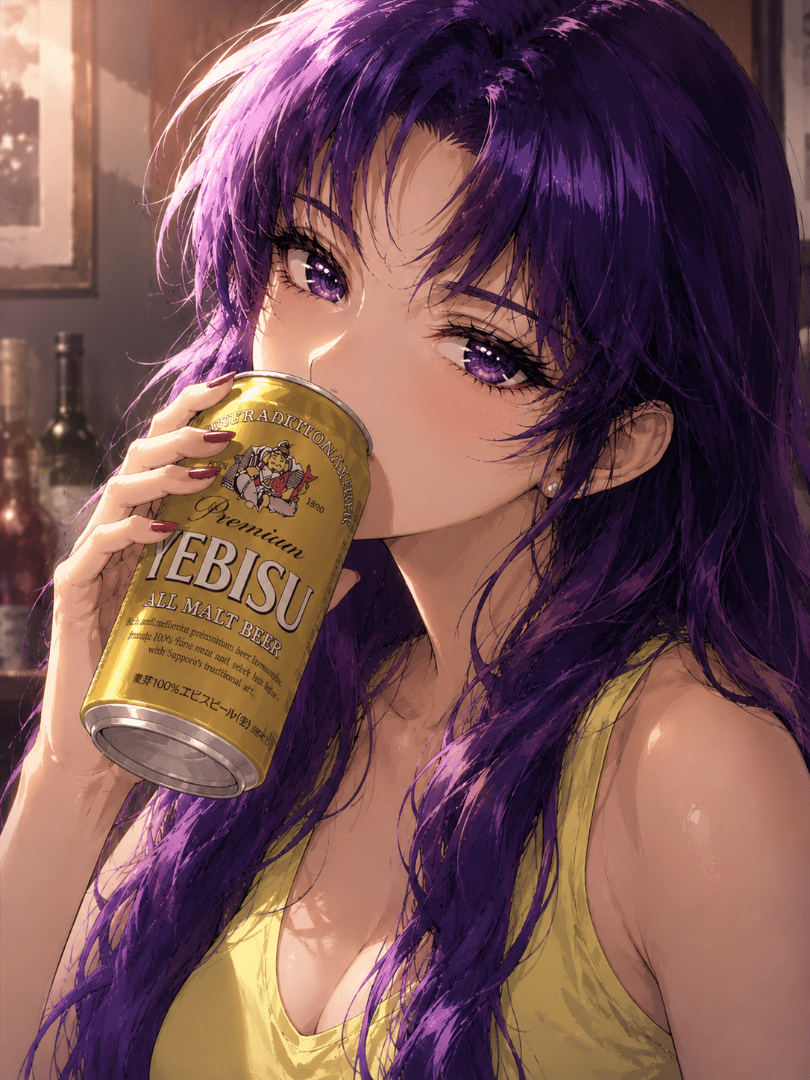 Misato’s After-Work Treat 🍺