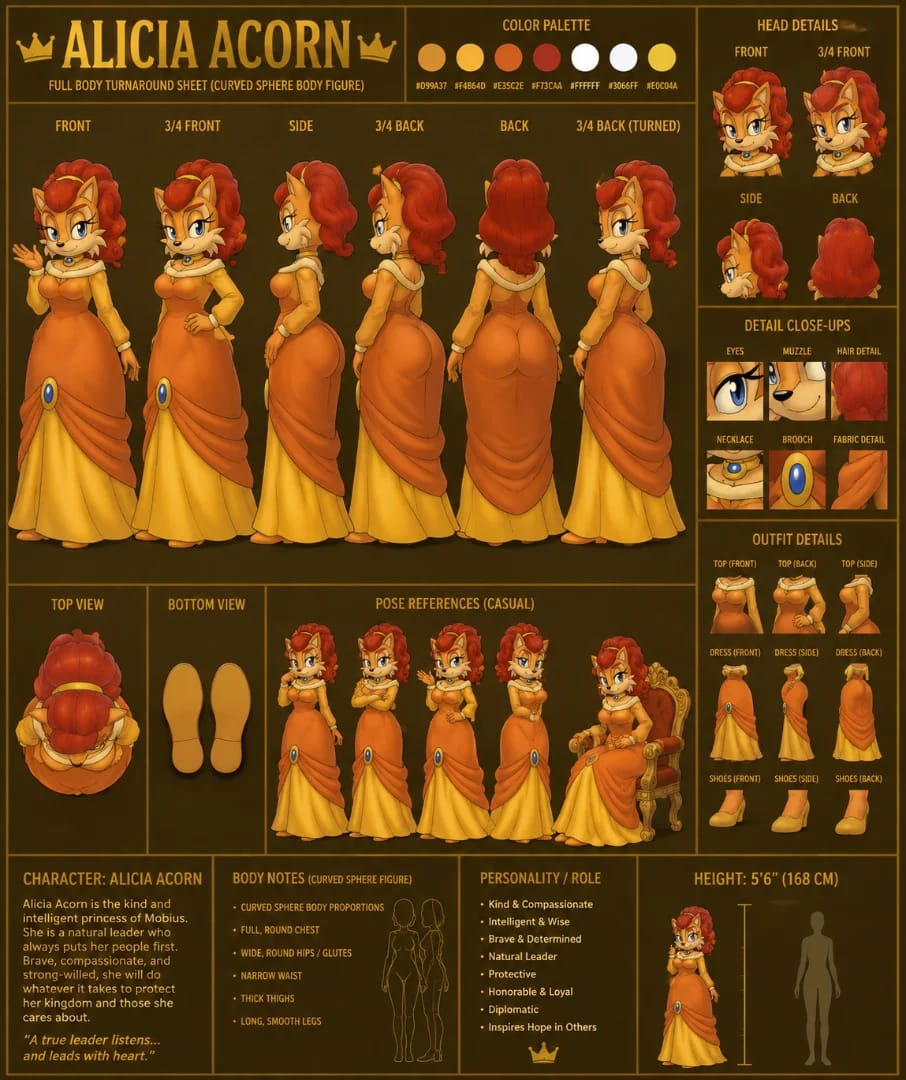 Lady Alicia acorn character sheet