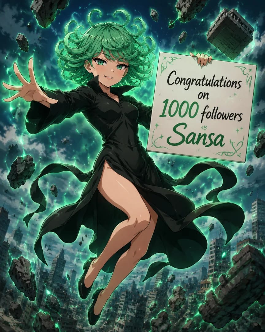 Congratulations on 1000 followers Sansa