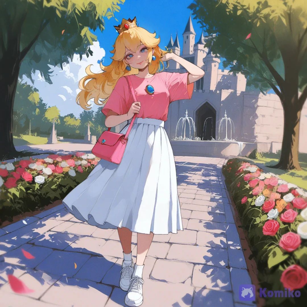 Peach: spring walk