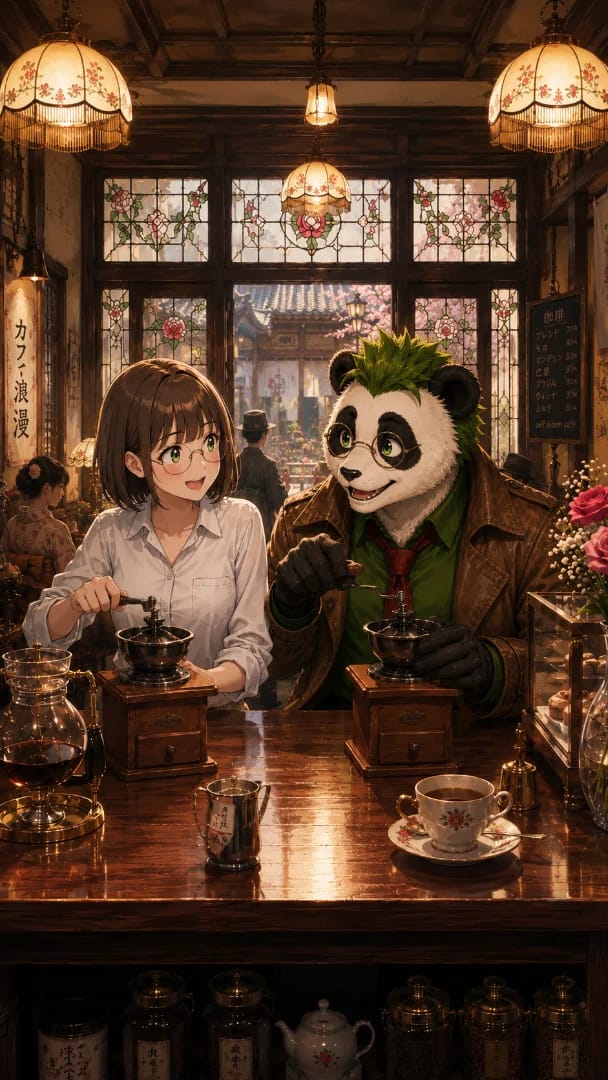 [International Coffee Fair] Sharing Mr. Panda's article & our coffee time