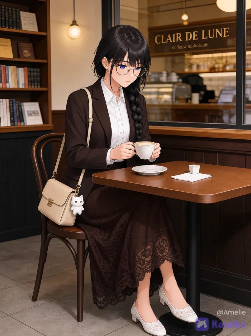 Early Evening in the Claire De Lune Cafe