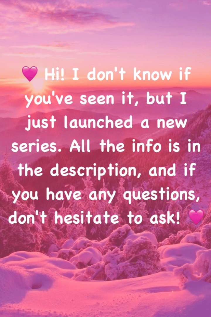 My first series 🥳💜