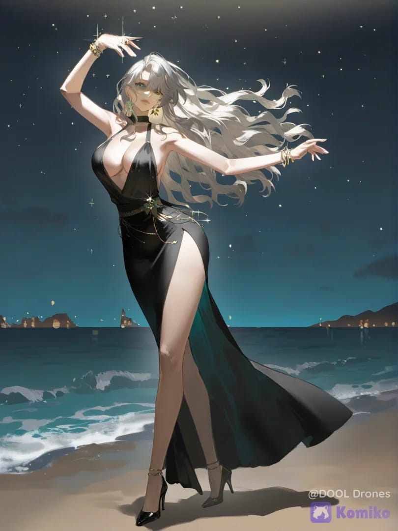 Emilie qui dance de la salsa désolé elle a les cheuveux blanc je sai pas pourquoi