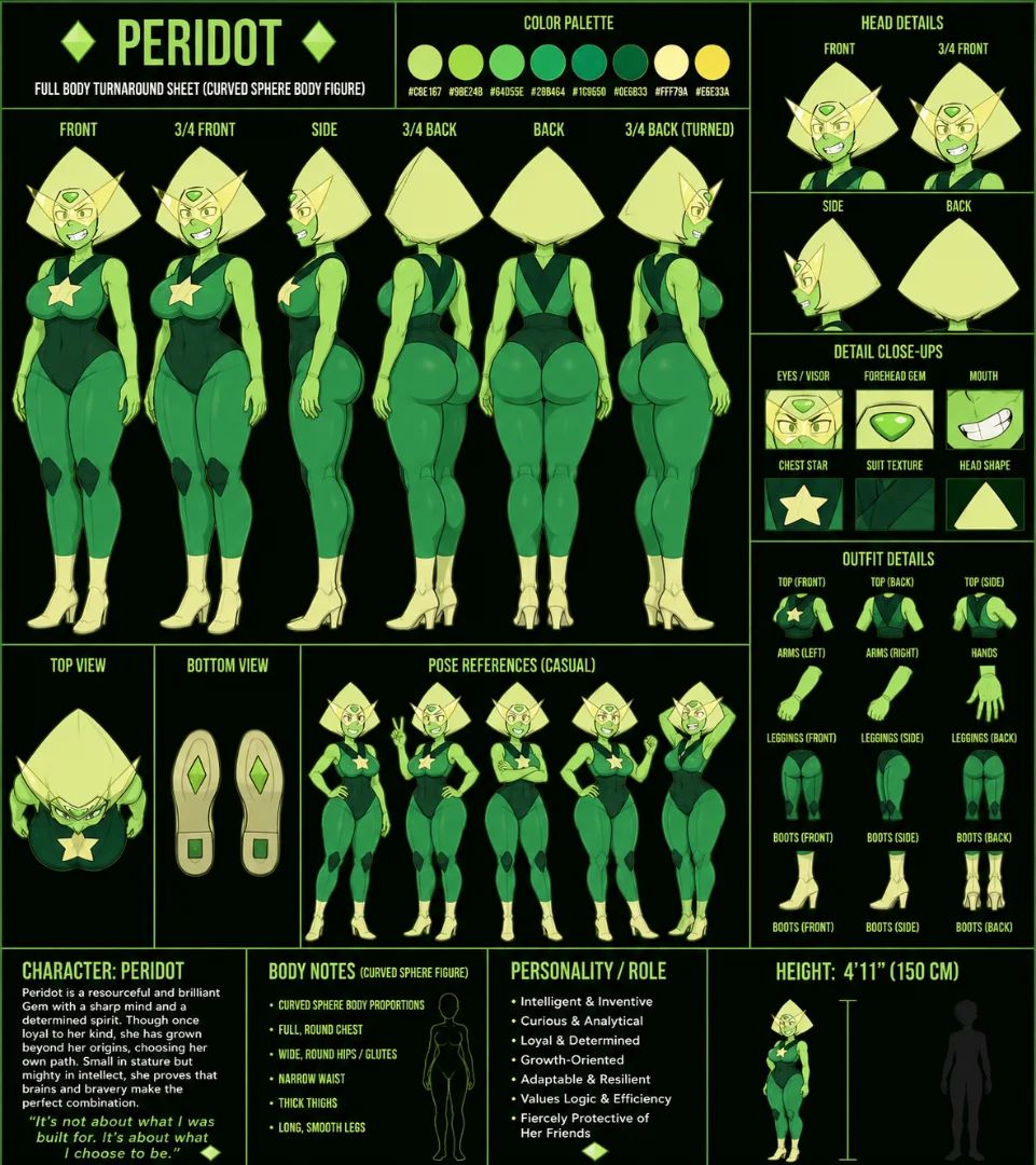 Peridot character sheet