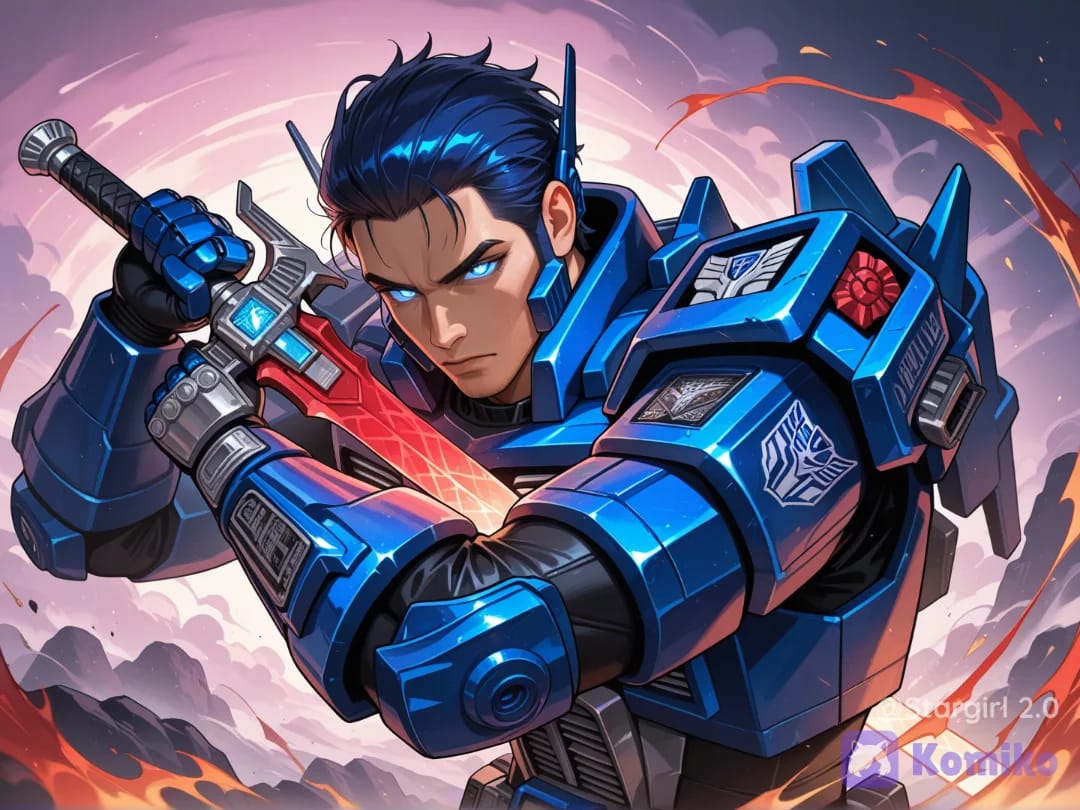 Human! Knight Optimus Prime