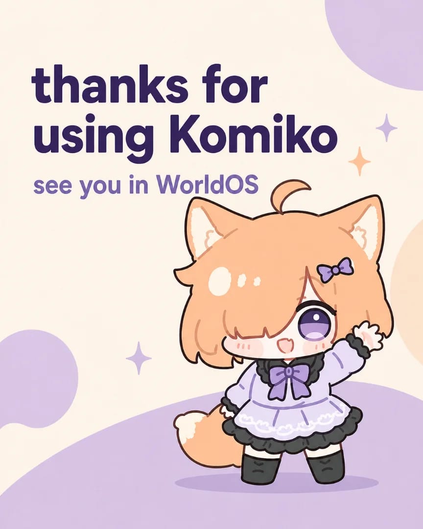 Komiko Service Closure Announcement
