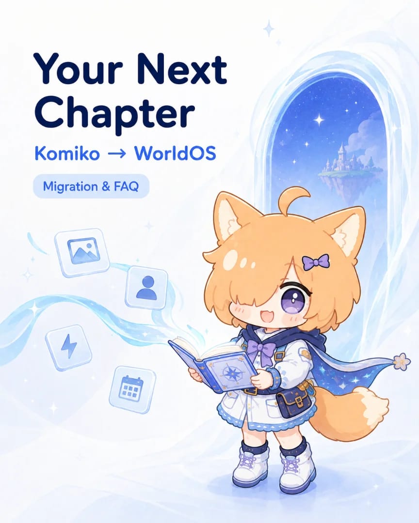 Komiko → WorldOS  Migration FAQ