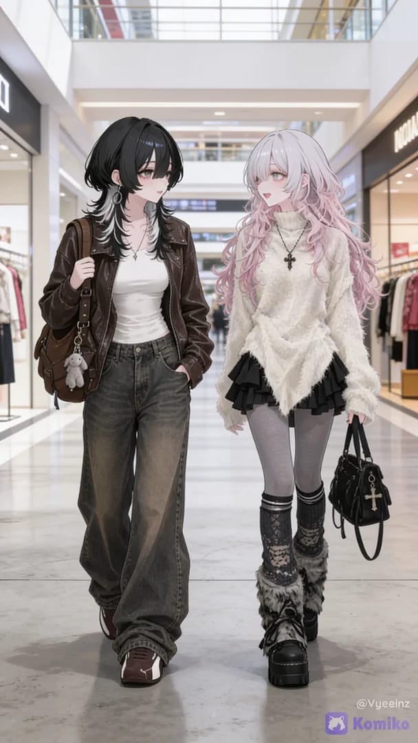 Shopping at the mall with my bestie 😘😍