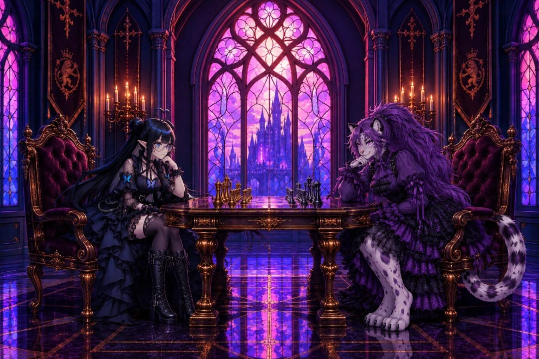 Chess with my bestie Swiftpaw ❤️