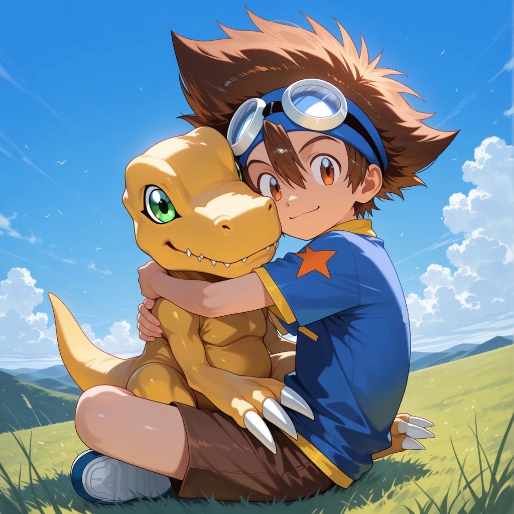 Tai and Agumon