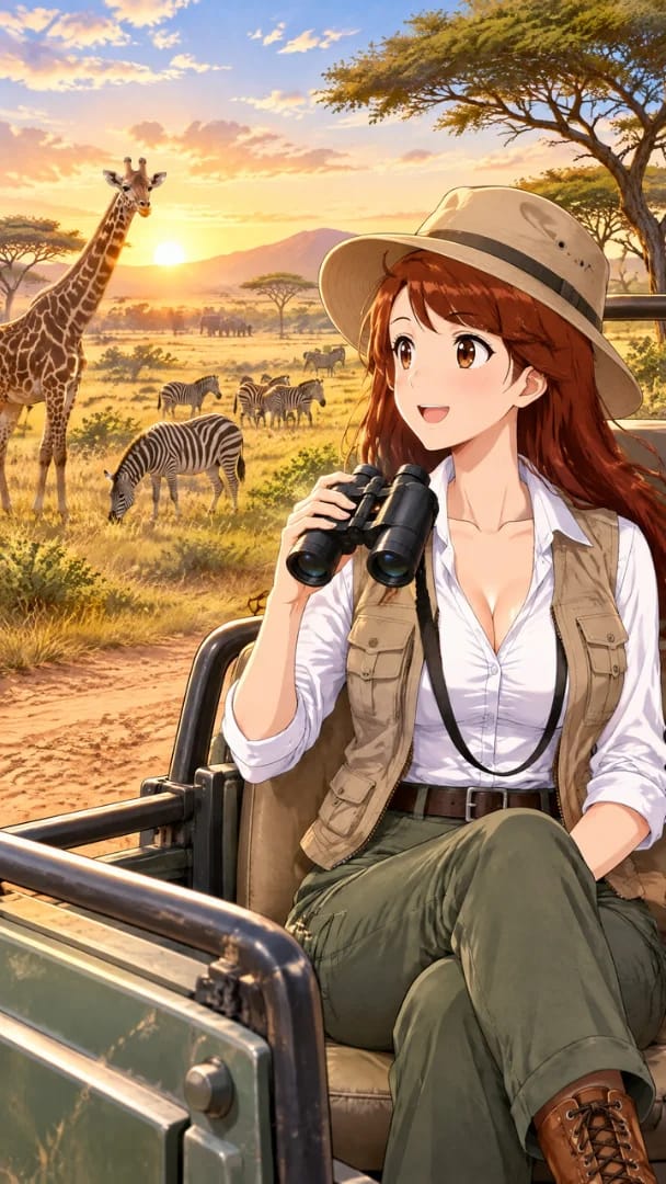 アフリカ大陸のサバンナへ移動