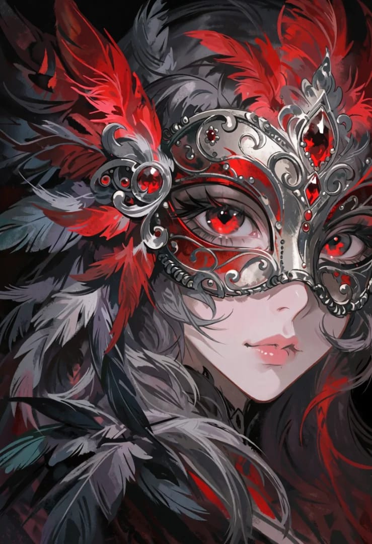 Girl with mask