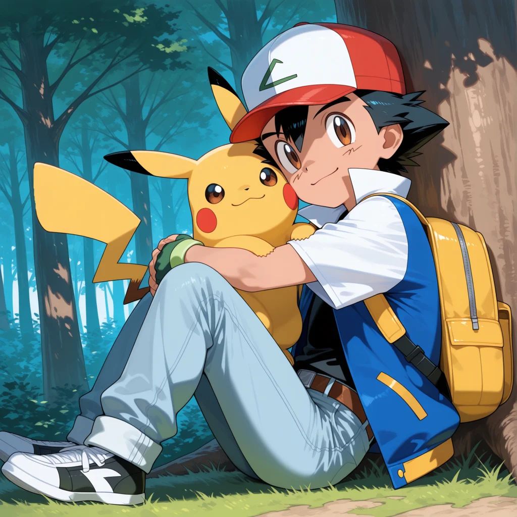Ash and Pikachu