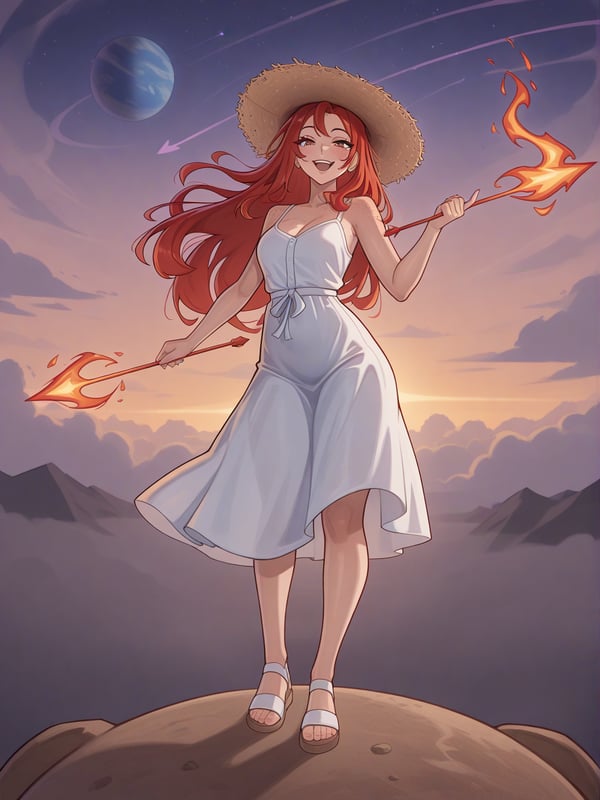Pyra la diosa de flecha de fuego