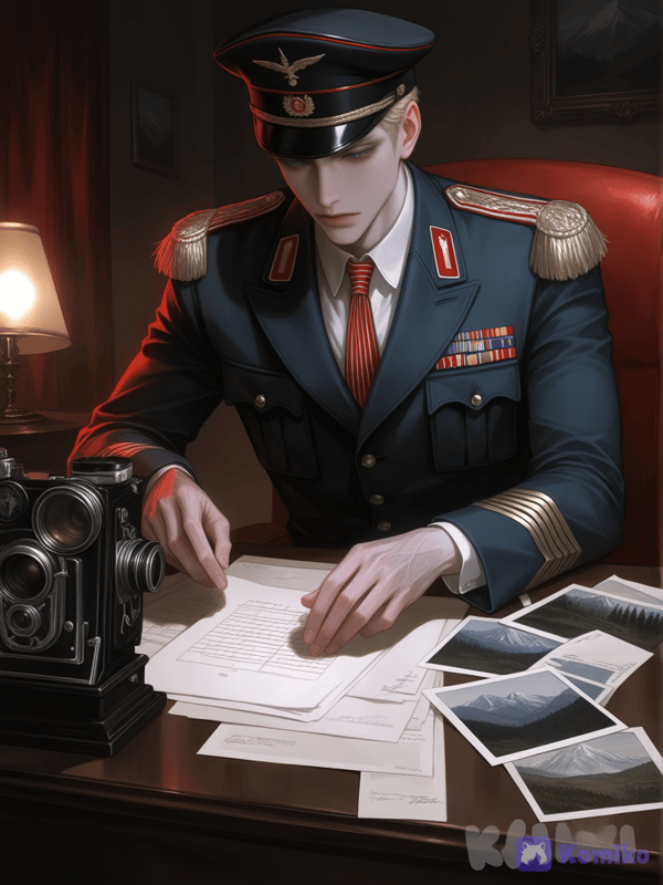 "After developing the photo"