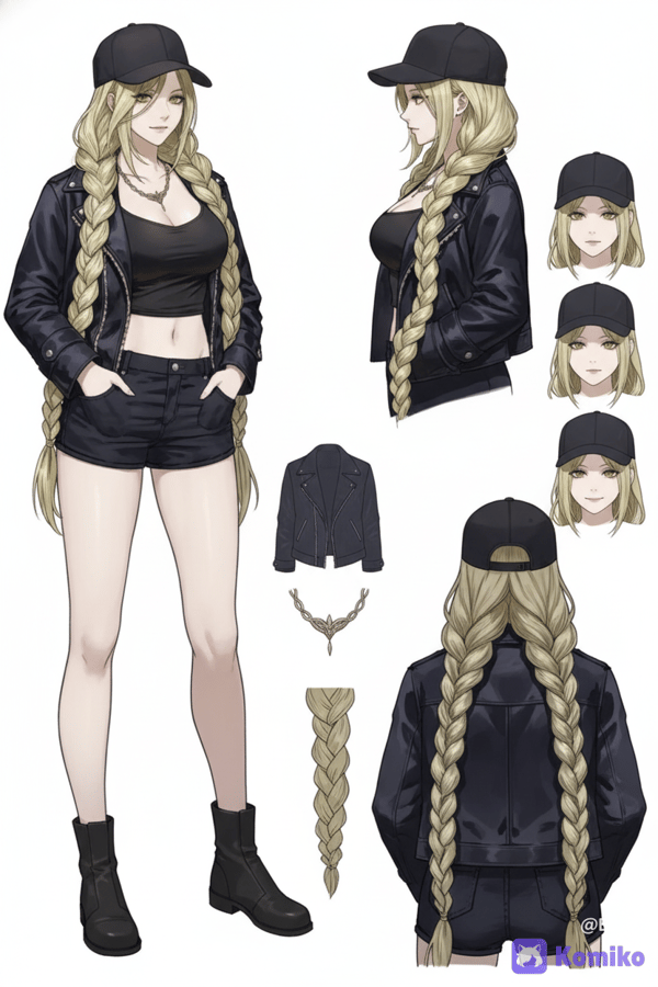 Braided Blonde Cutie 🖤