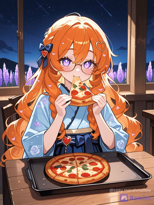 Hora de la cena : Pizza