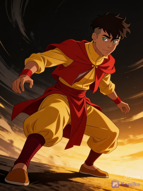 Kai in his Air Nomad Robe