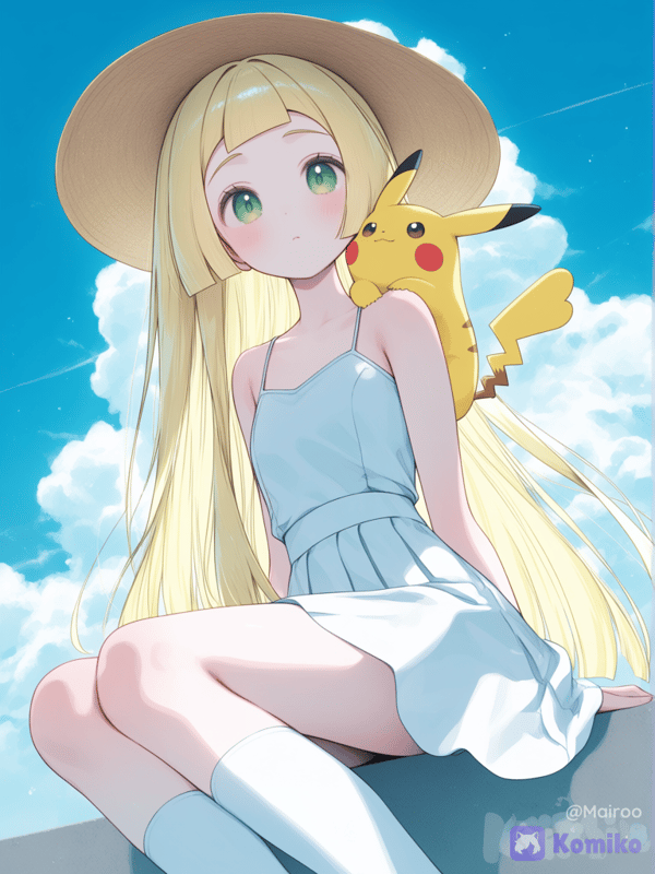 lilie with pikachu
