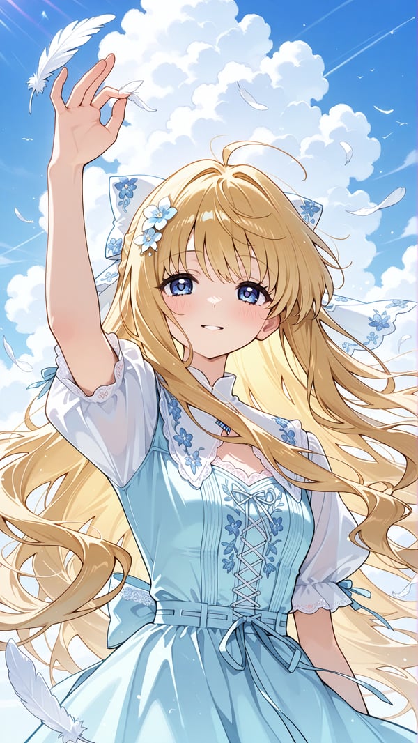 A Feather Carried by the Summer Breeze