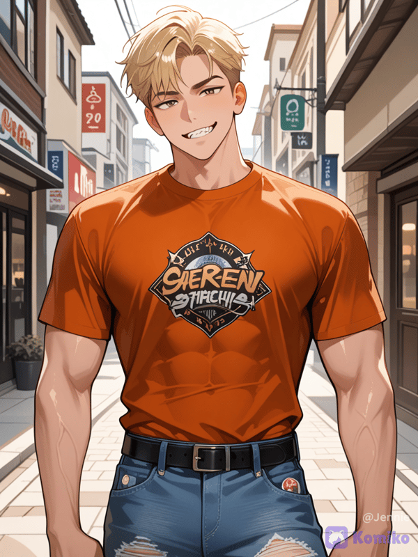 Blonde aussie korean boi