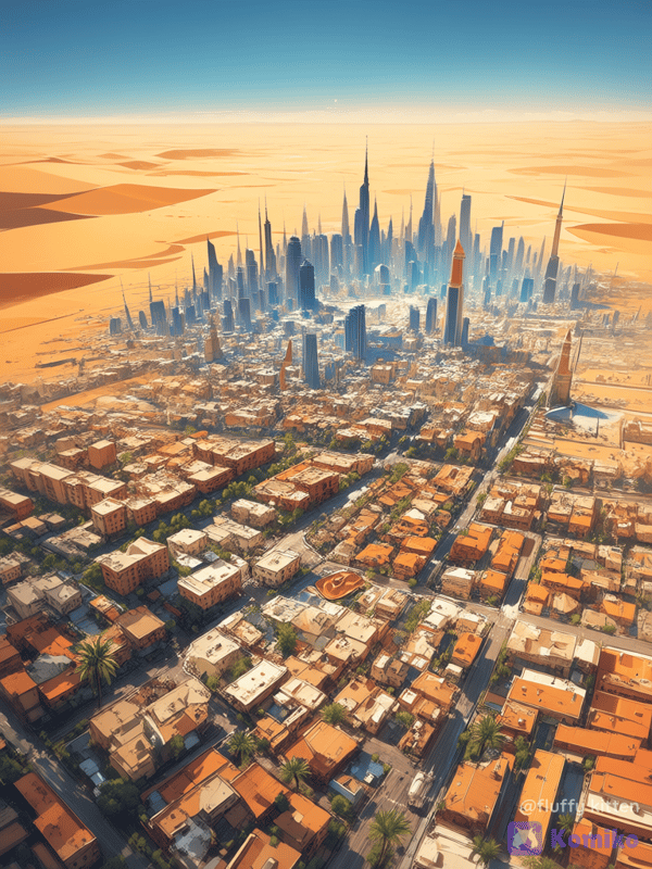 Saudi Arabia from a bird's eye view