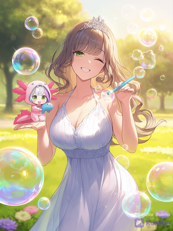 Emilie et la Princesse Gourmande en Chibi