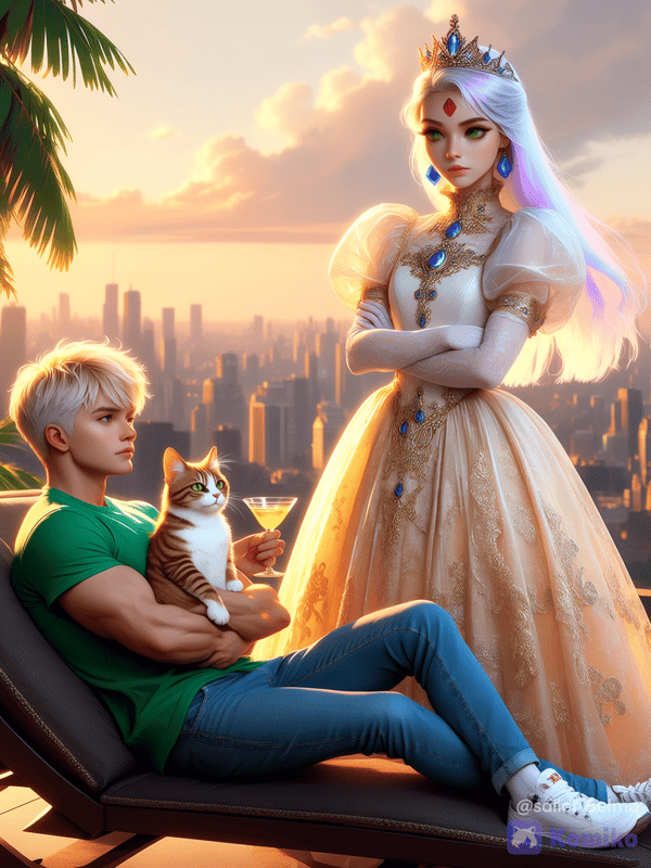 La Princesse Gourmande et son chat avec Bob