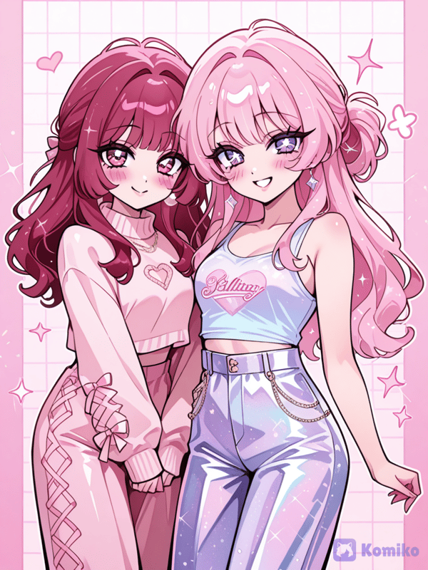The two cute girls