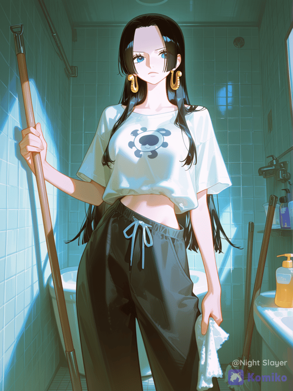 Let's clear the bathroom together