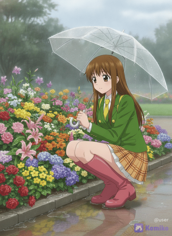 雨の日の恵