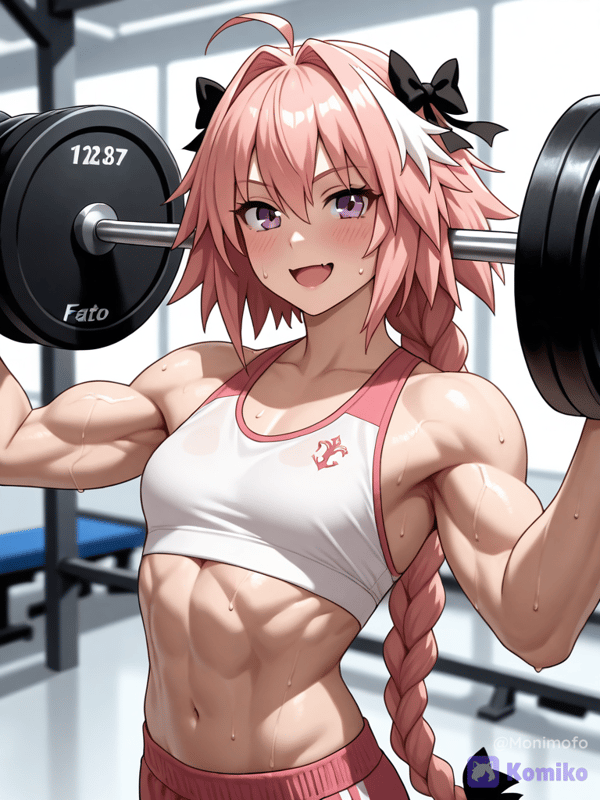 Astolfo in the gym