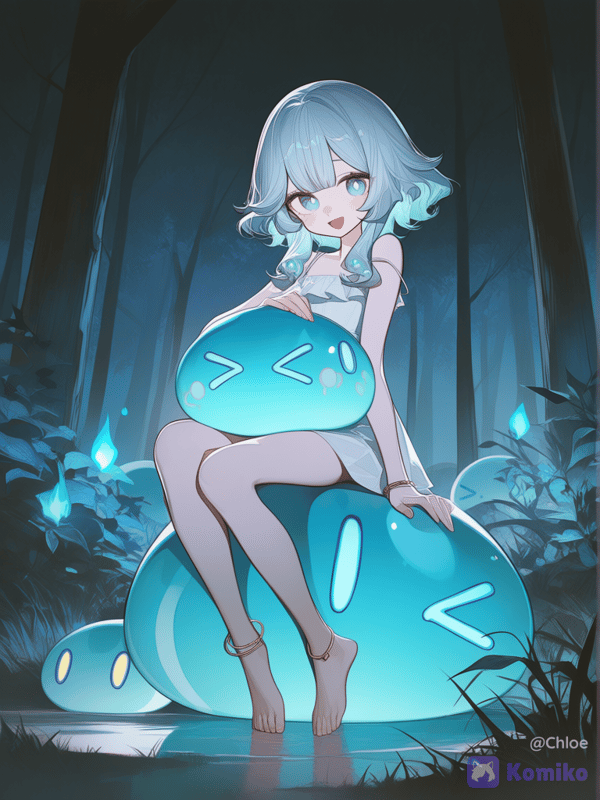 Slime in the dark forest