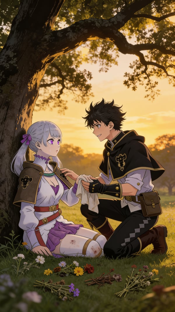 Kael tends to Noelle