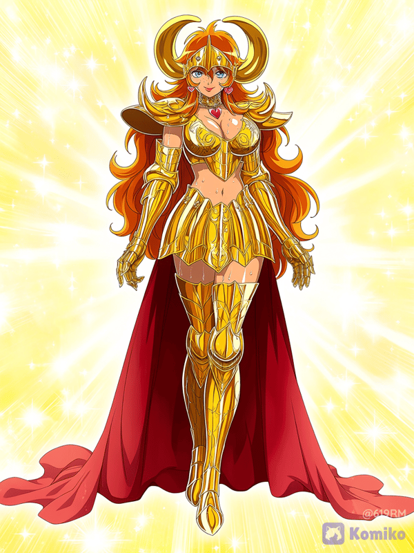 soy la caballero de oro de Aries