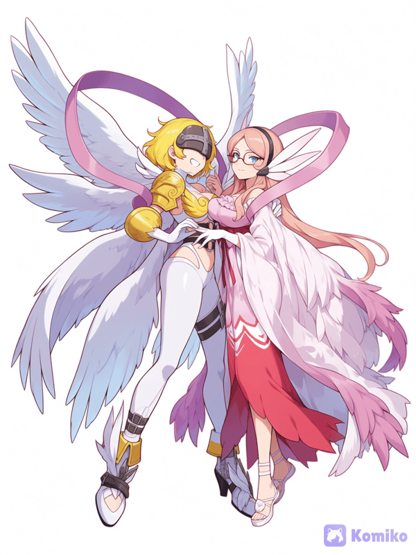 the Witch of hearts and her angewomon